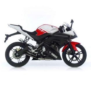 Leovince GP Style RVS Black Compleet Uitlaatsysteem met E-keur Yamaha YZF 125 R 2008-2013